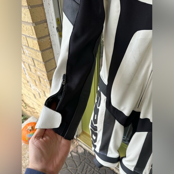 Spidi Tronik Wind Pro White Black Men’s Size 52 Leather Racing Track Suit - Picture 4 of 16